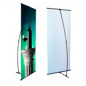L-Banner e porta banners com arte personalizada